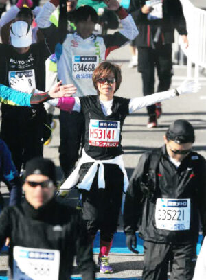 東京マラソンには2度参加し、ともに完走