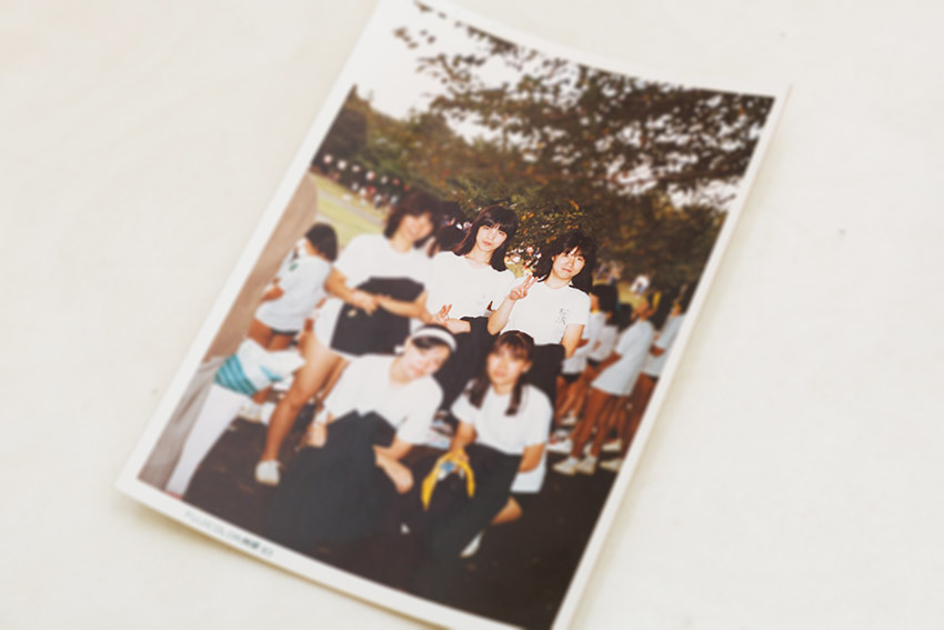 高校時代の写真。後列右端が澤浦さん